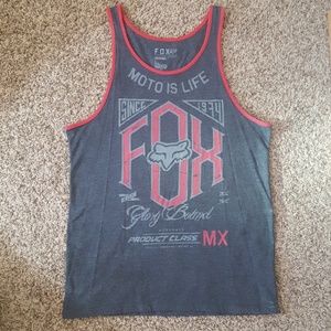 Fox Premium Brand Grey Tank Top
